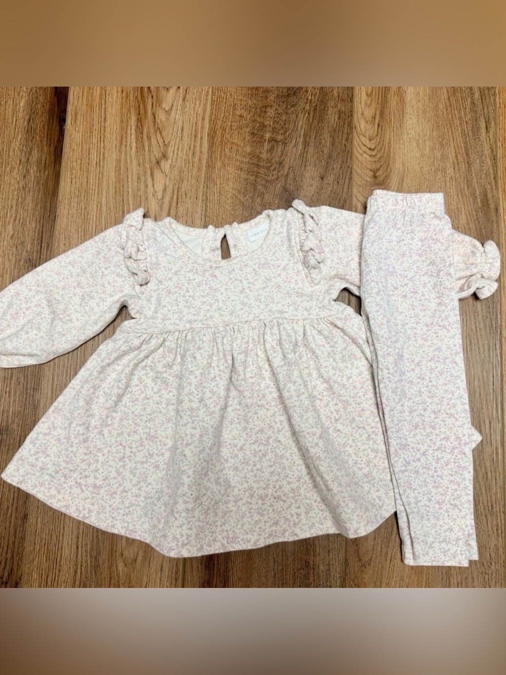 Jamie Kay Organic Cotton Frankie Dress Leggings Set Floral Baby Girl 1Y